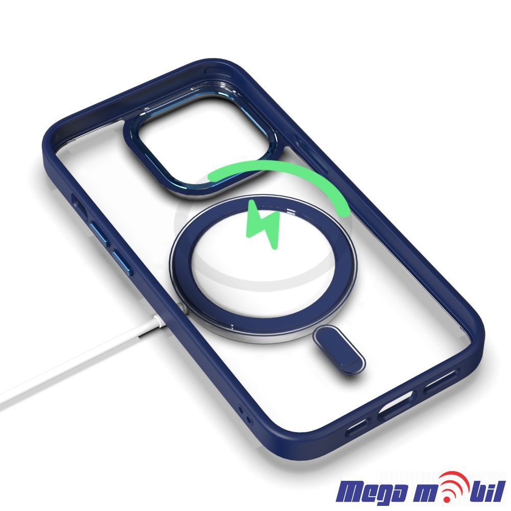 Futrola iPhone 14 Magsafe Acrylic dark blue.